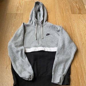 Grey and black Nike hoodie